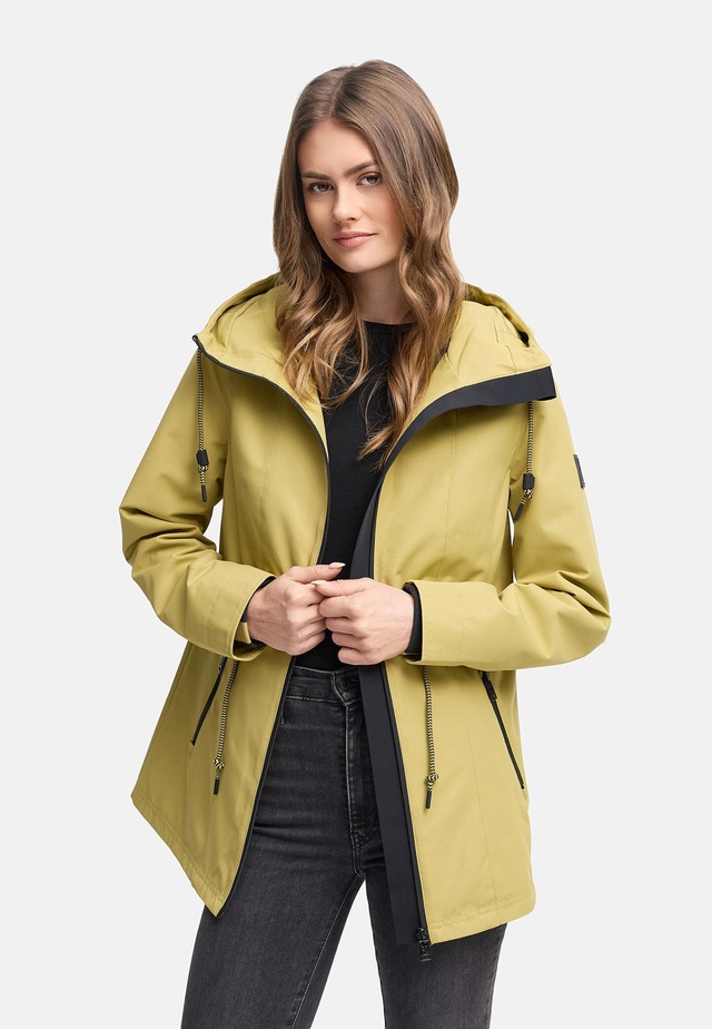 Navahoo Outdoorjacke »Blumentanz 14« mit Kapuze Übergangsjacke mit wasserdichtem Verschluss
