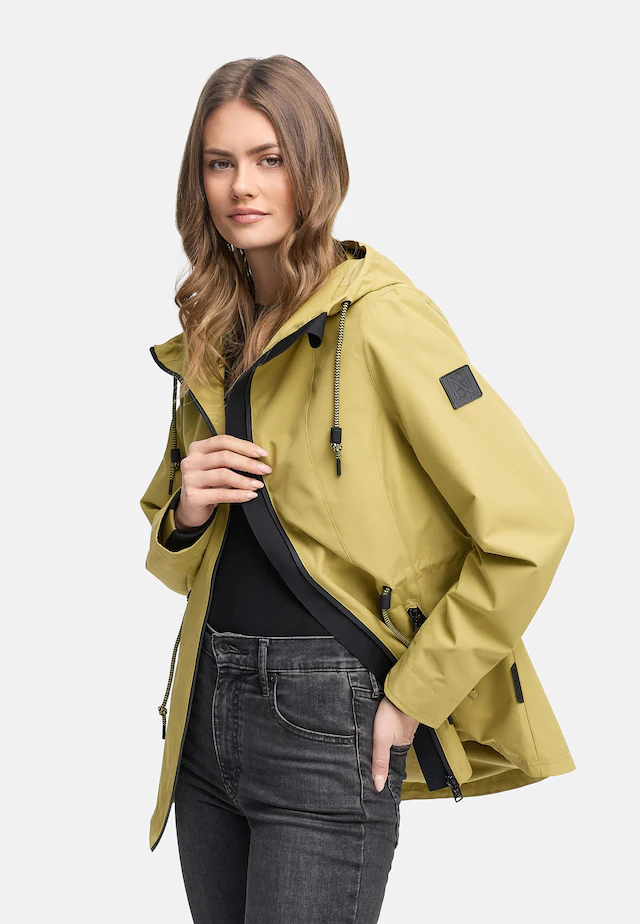 Navahoo Outdoorjacke »Blumentanz 14« mit Kapuze Übergangsjacke mit wasserdichtem Verschluss