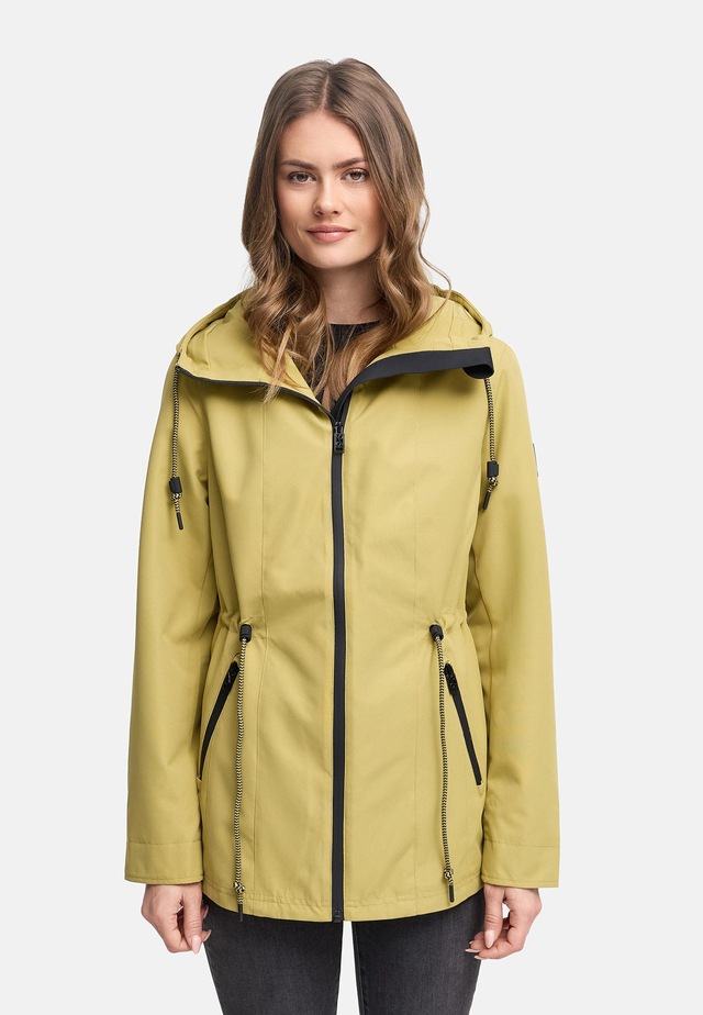 Navahoo Outdoorjacke »Blumentanz 14« mit Kapuze Übergangsjacke mit wasserdichtem Verschluss