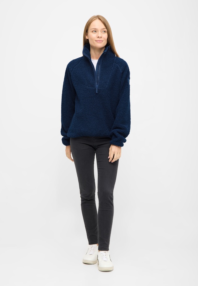 Derbe Fleecejacke »Kuschelby Troyer« ohne Kapuze Fleecepullover, Halfzip, warm, gemütlich