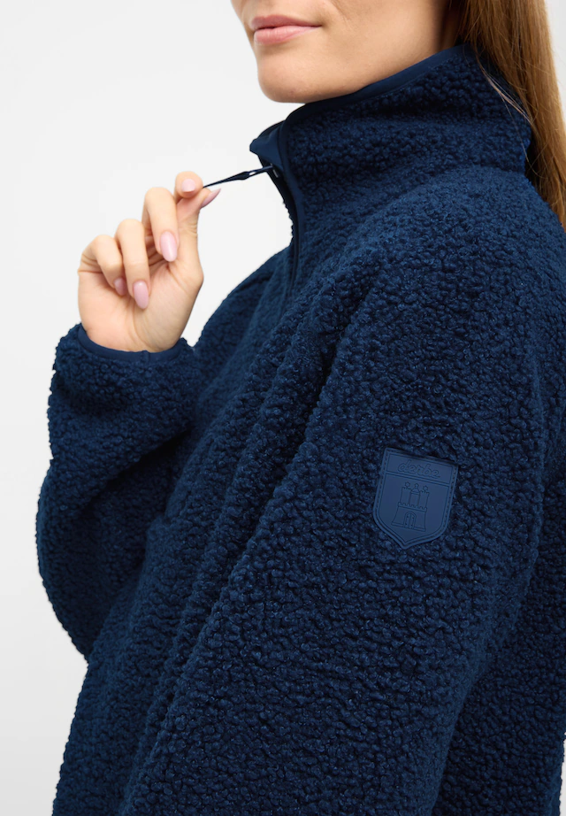 Derbe Fleecejacke »Kuschelby Troyer« ohne Kapuze Fleecepullover, Halfzip, warm, gemütlich