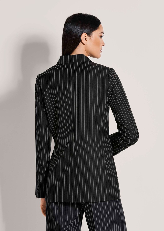 MADELEINE Jackenblazer »Blazer Longblazer mit Nadelstreifen« Streifenblazer