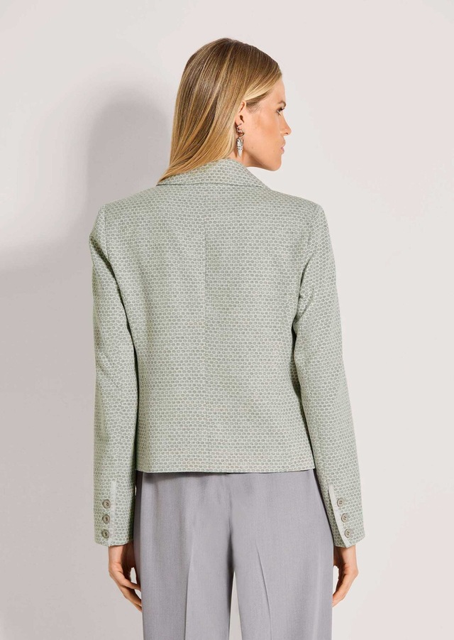 MADELEINE Jackenblazer »Jerseyblazer Kurzblazer mit Wabenmuster« Strukturjersey