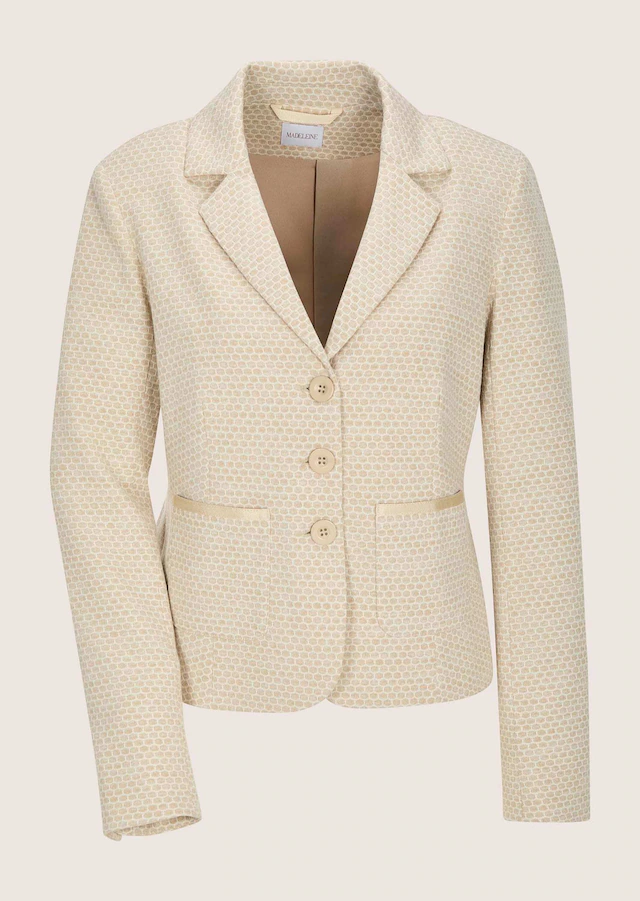 MADELEINE Jackenblazer »Jerseyblazer Kurzblazer mit Wabenmuster« Strukturjersey