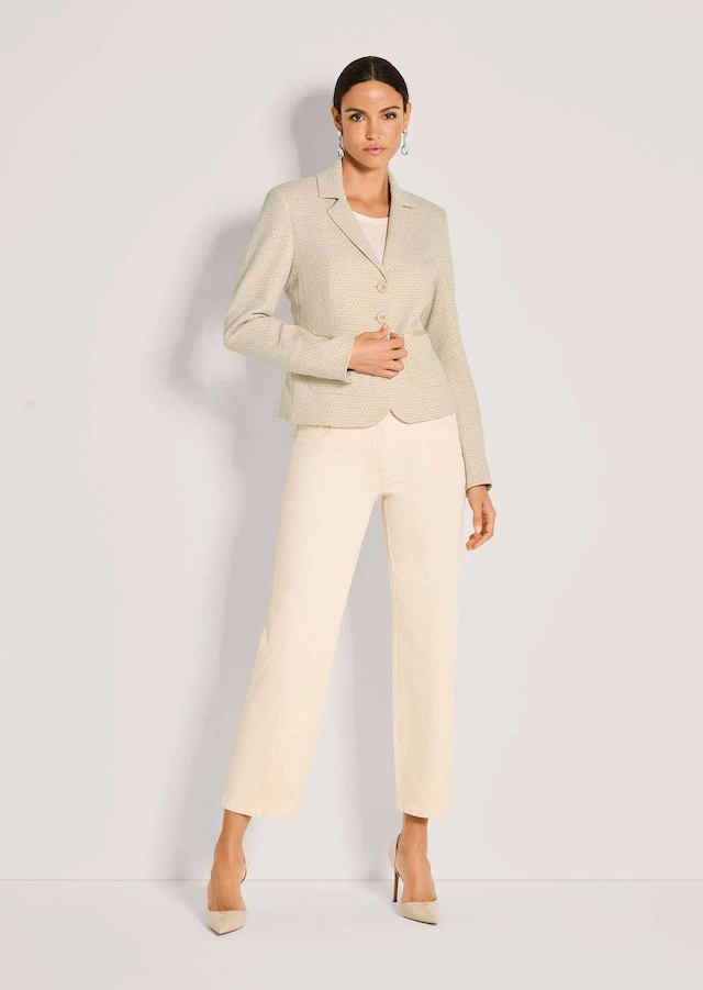 MADELEINE Jackenblazer »Jerseyblazer Kurzblazer mit Wabenmuster« Strukturjersey