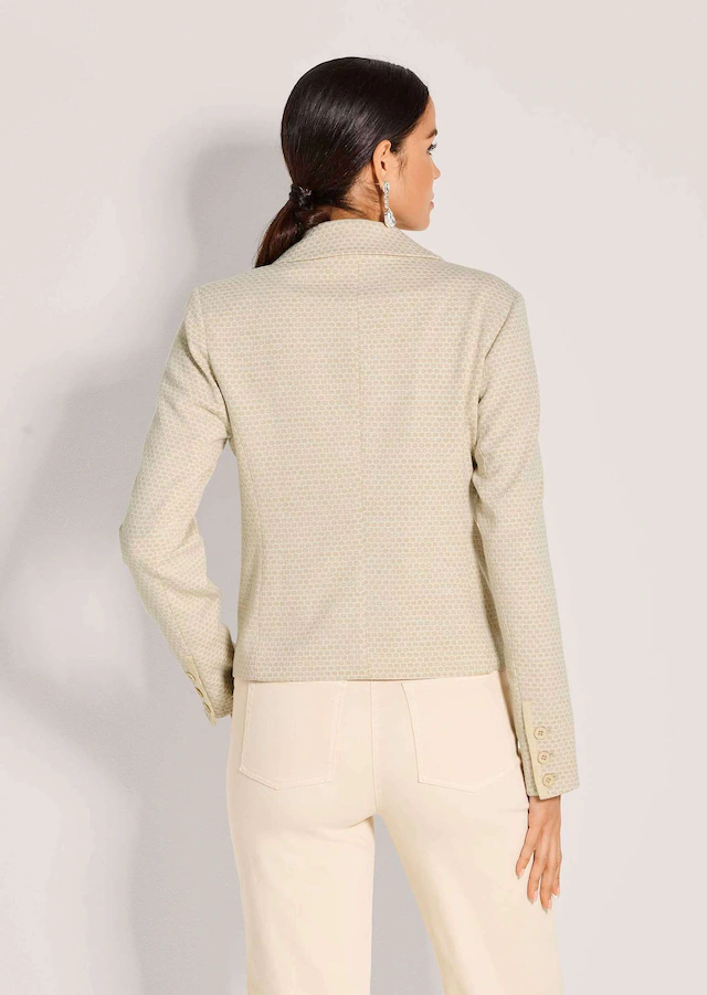 MADELEINE Jackenblazer »Jerseyblazer Kurzblazer mit Wabenmuster« Strukturjersey