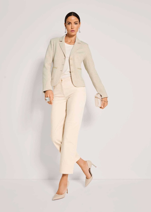MADELEINE Jackenblazer »Jerseyblazer Kurzblazer mit Wabenmuster« Strukturjersey