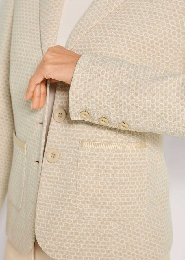 MADELEINE Jackenblazer »Jerseyblazer Kurzblazer mit Wabenmuster« Strukturjersey
