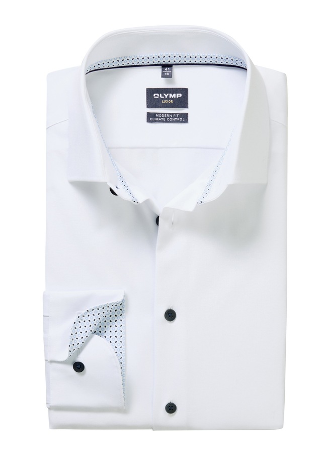 OLYMP Businesshemd »OLYMP Luxor 24/Seven, Modern Fit, New Kent mit extra langem Arm«