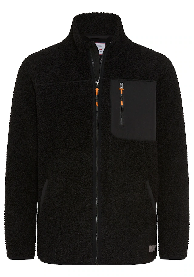 KangaROOS Fleecejacke Teddy Fleece Jacke mit Brusttaschen für den Übergang