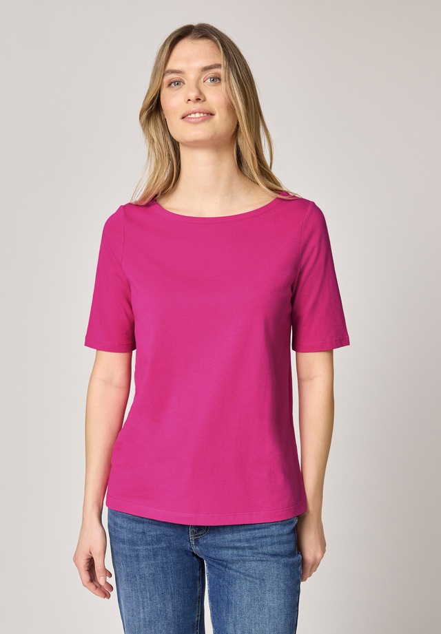 STREET ONE T-Shirt mit U-Boot-Ausschnitt