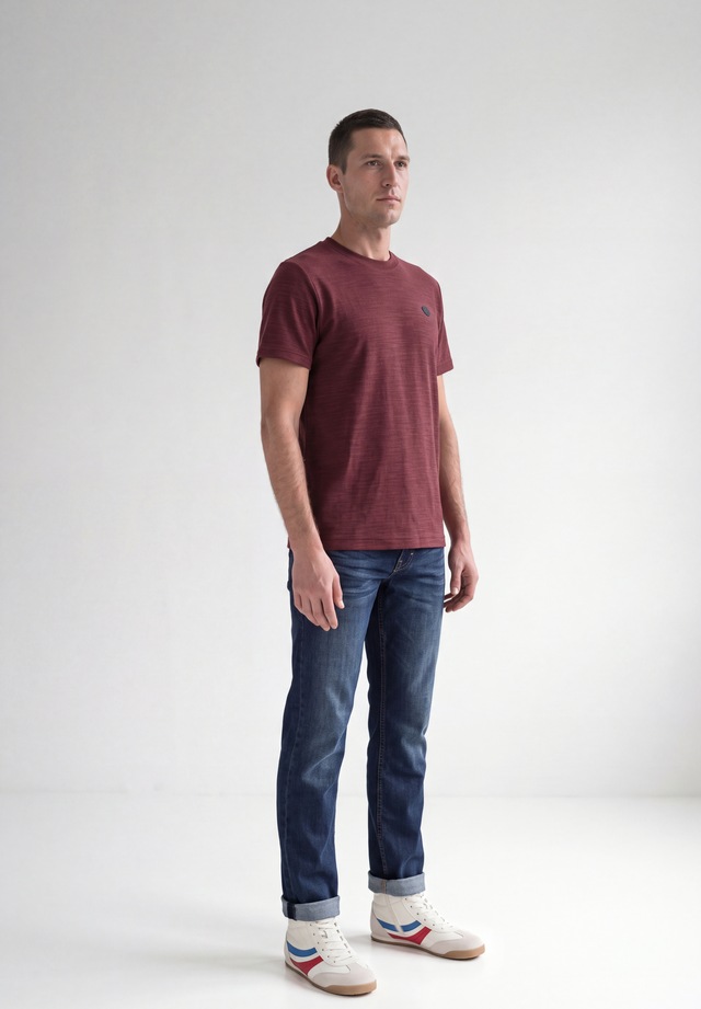STREET ONE MEN T-Shirt mit Rundhalsausschnitt