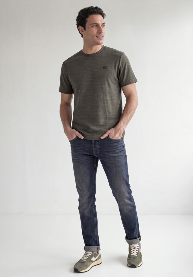 STREET ONE MEN T-Shirt mit Rundhalsausschnitt