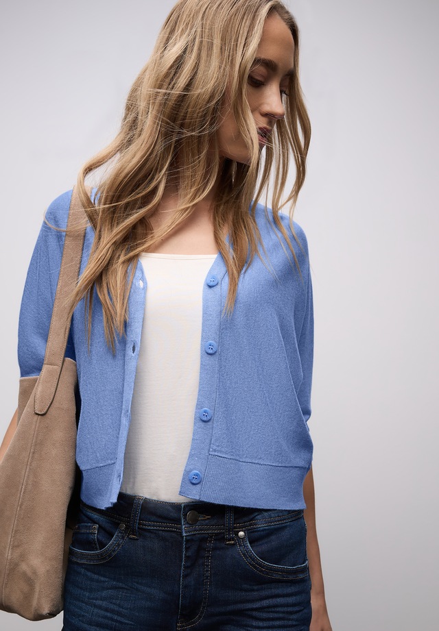 STREET ONE Strickjacke mit V-Ausschnitt