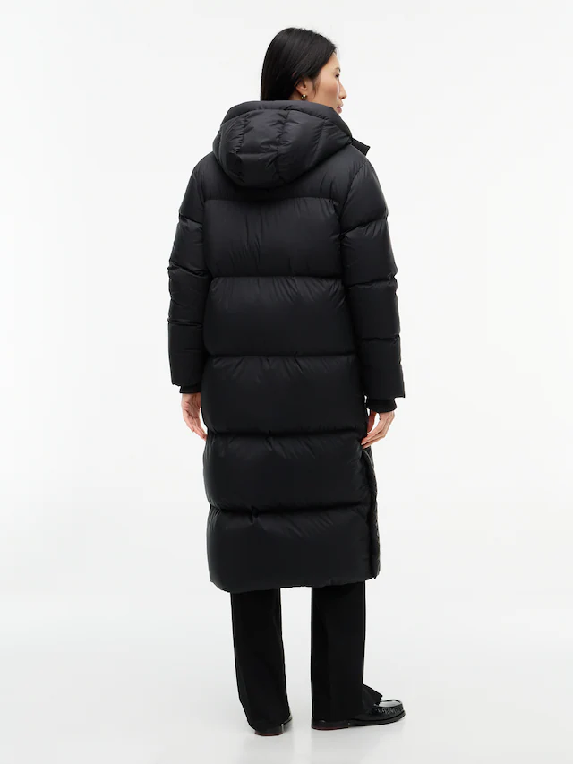 Tommy Hilfiger Steppmantel »DOWN MAXI MODERN COAT« Kunstfaser, Kapuze
