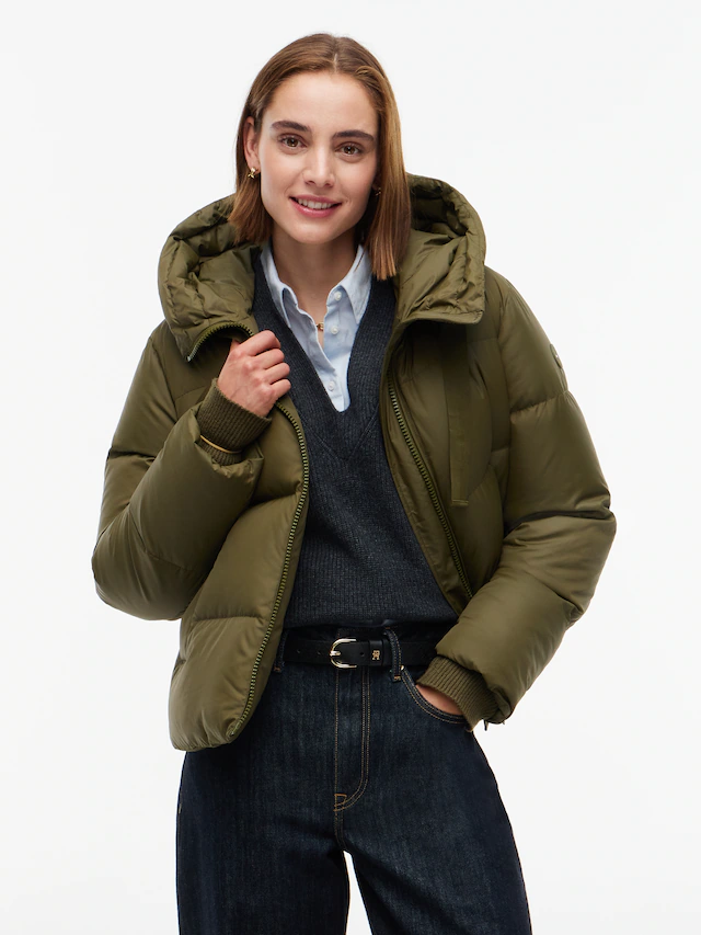 Tommy Hilfiger Steppjacke »TH TAPE DOWN JACKET W/HOOD« mit Kapuze Kunstfaser