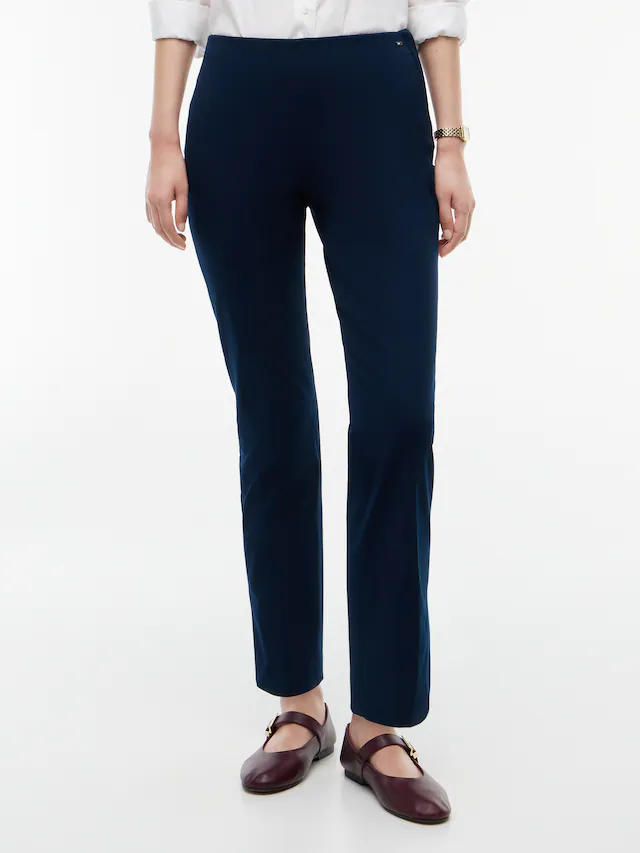 Tommy Hilfiger Anzughose »GABARDINE ZIP SLIM PANT« Baumwollmischung, slim fit