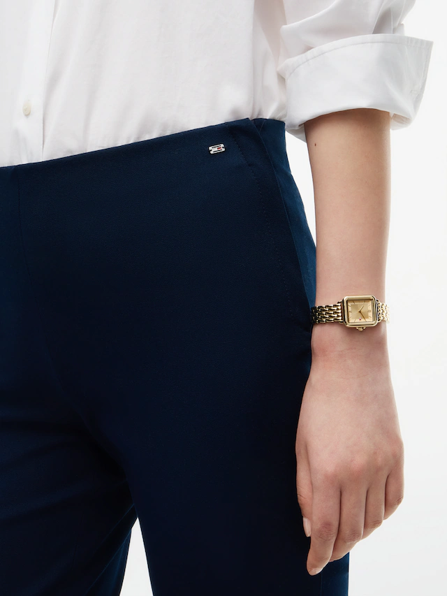 Tommy Hilfiger Anzughose »GABARDINE ZIP SLIM PANT« Baumwollmischung, slim fit