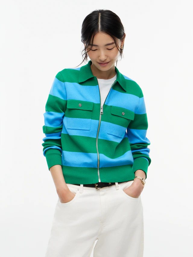 Tommy Hilfiger Strickjacke »COTTON FULL NEEDLE REG JACKET« Baumwollmischung