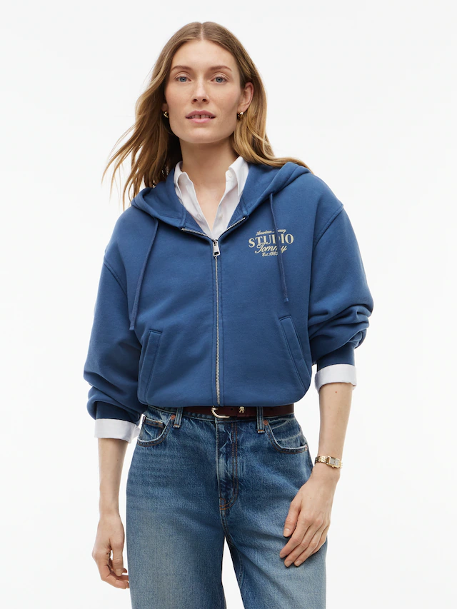 Tommy Hilfiger Sweatjacke »STUDIO TOMMY ZIP-UP HOODIE SWT« Baumwolle