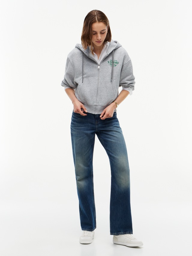 Tommy Hilfiger Sweatjacke »STUDIO TOMMY ZIP-UP HOODIE SWT« Baumwolle