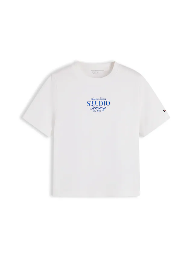 Tommy Hilfiger T-Shirt »STUDIO TOMMY REG C-NK S/S TSHIRT« Baumwolle, regular fit