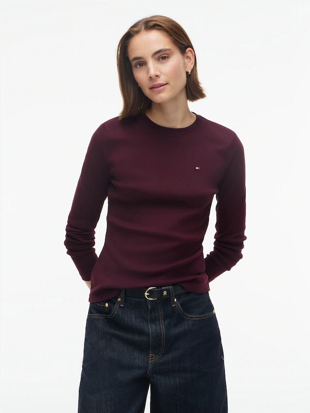 Tommy Hilfiger Langarmshirt »CODY SLIM C-NK L/S T-SHIRT« Baumwolle, slim fit