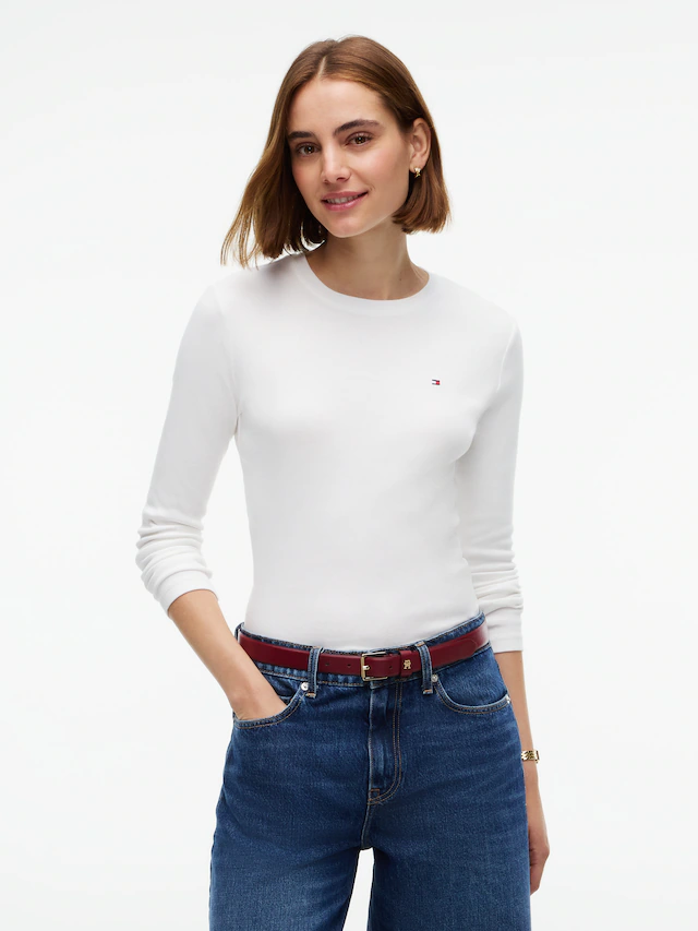 Tommy Hilfiger Langarmshirt »CODY SLIM C-NK L/S T-SHIRT« Baumwolle, slim fit