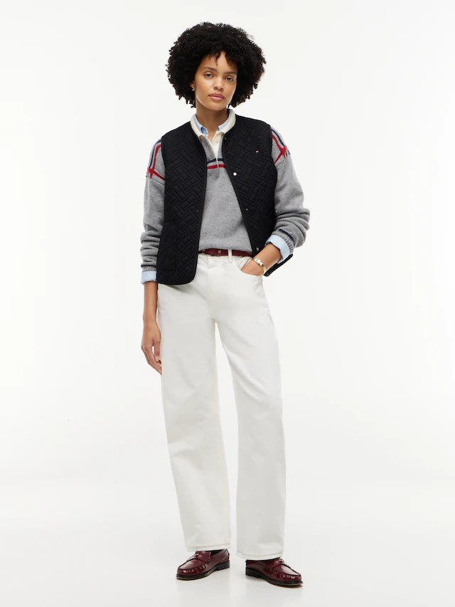 Tommy Hilfiger Steppweste »QUILTED LINER VEST« Kunstfaser