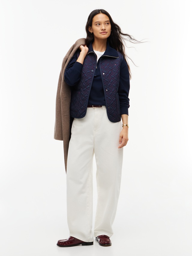 Tommy Hilfiger Steppweste »QUILTED LINER VEST« Kunstfaser