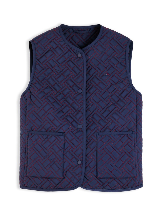 Tommy Hilfiger Steppweste »QUILTED LINER VEST« Kunstfaser