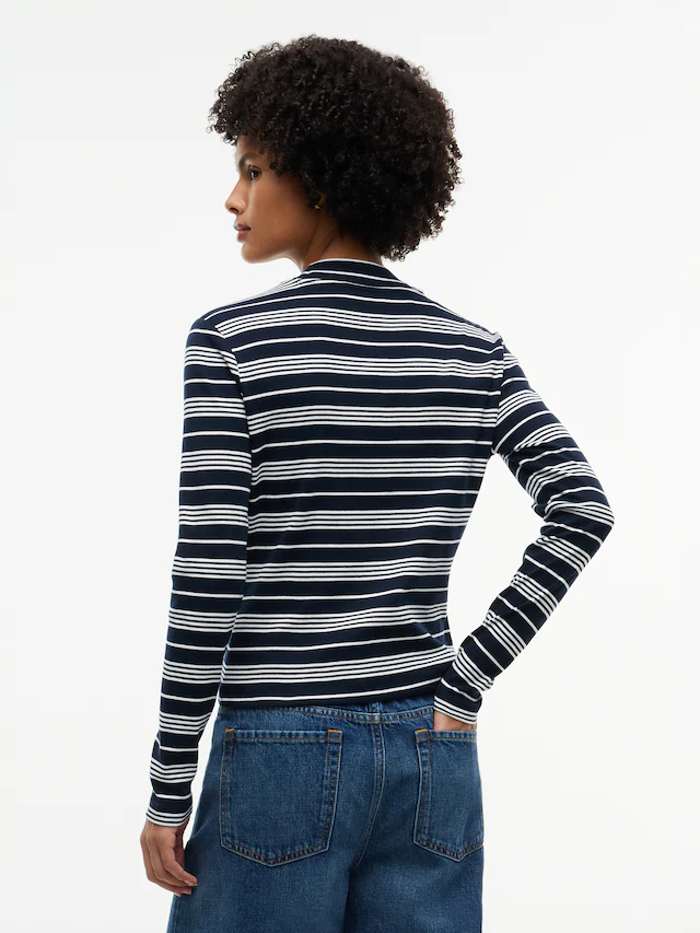Tommy Hilfiger Langarmshirt »SLIM CODY MOCK-NK LS« Baumwolle, slim fit