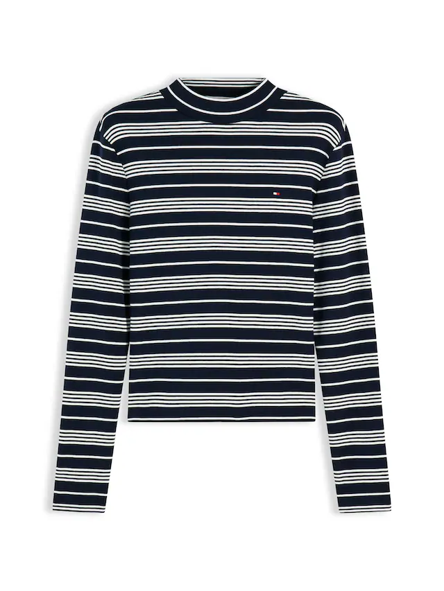 Tommy Hilfiger Langarmshirt »SLIM CODY MOCK-NK LS« Baumwolle, slim fit