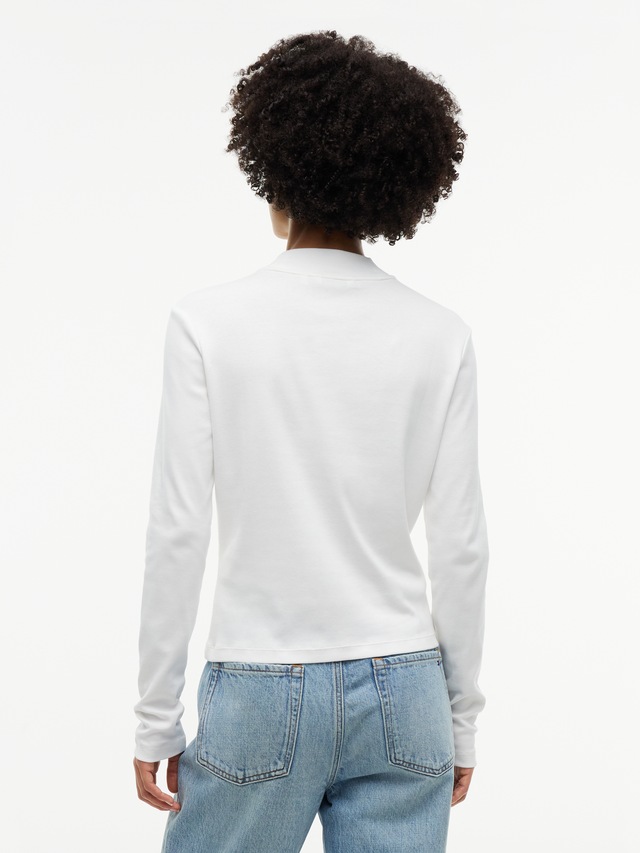 Tommy Hilfiger Langarmshirt »SLIM CODY MOCK-NK LS« Baumwolle, slim fit