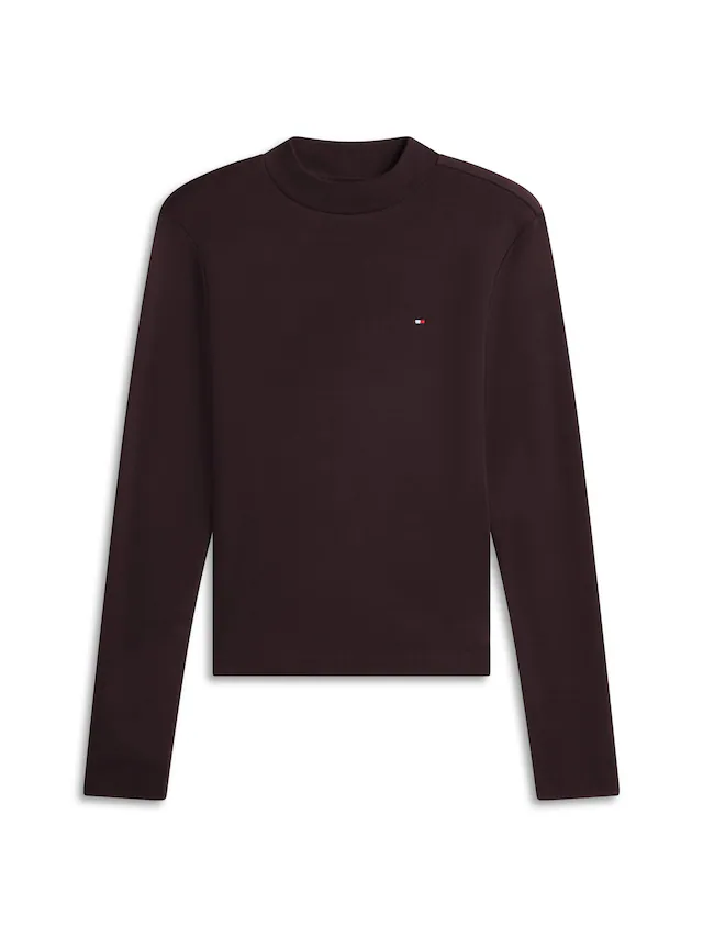 Tommy Hilfiger Langarmshirt »SLIM CODY MOCK-NK LS« Baumwolle, slim fit