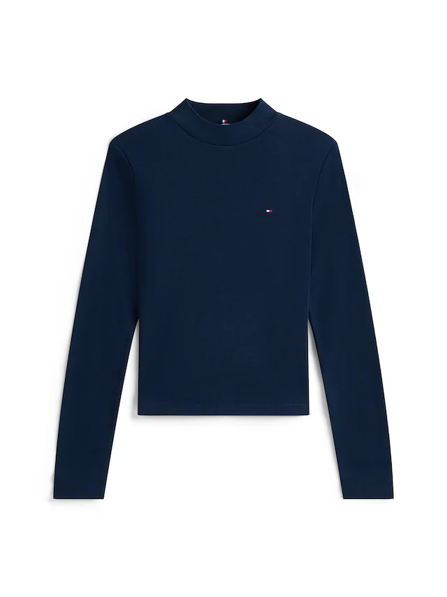 Tommy Hilfiger Langarmshirt »SLIM CODY MOCK-NK LS« Baumwolle, slim fit