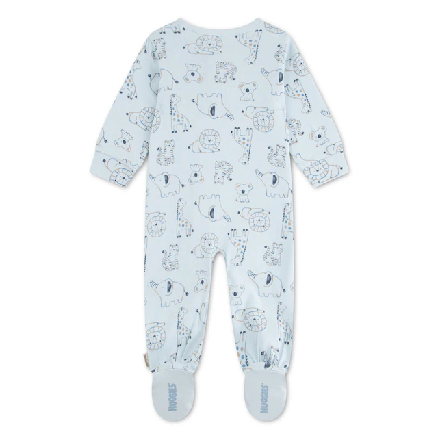 HUGGIES babywear Overall »HUGB FOOTED COVERALL« Strampler mit langen Armen und Füßen / Allover-Print / für Boys