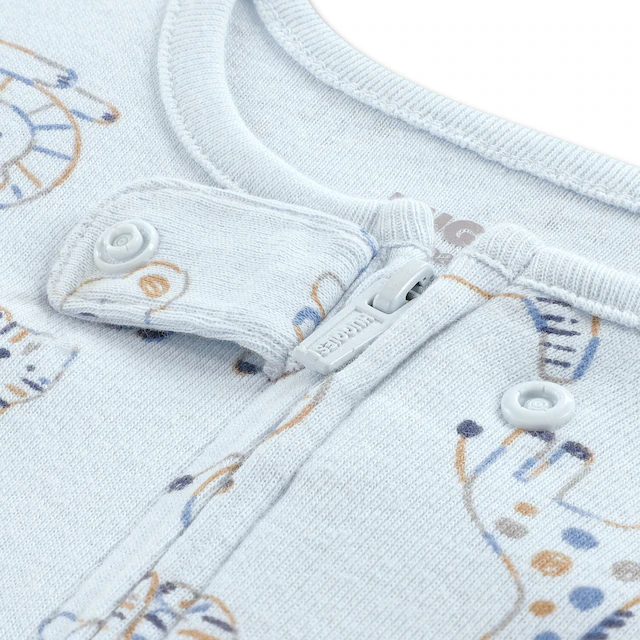 HUGGIES babywear Overall »HUGB FOOTED COVERALL« Strampler mit langen Armen und Füßen / Allover-Print / für Boys