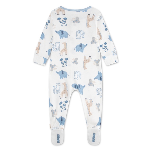 HUGGIES babywear Overall »HUGB FOOTED COVERALL« Strampler mit langen Armen und Füßen / Allover-Print / für Boys