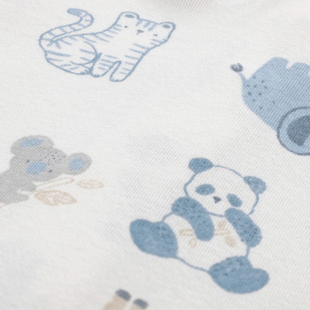 HUGGIES babywear Overall »HUGB FOOTED COVERALL« Strampler mit langen Armen und Füßen / Allover-Print / für Boys