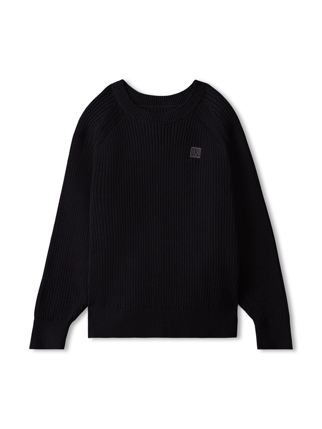 Calvin Klein Jeans Strickpullover Raglanärmel, Regular Fit, reine Baumwolle