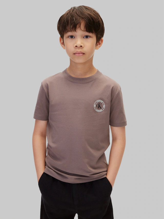 Calvin Klein Jeans T-Shirt »CK SMALL CHEST CIRCLE SS T-SHIRT« Regular fit mit Rundhalsausschnitt