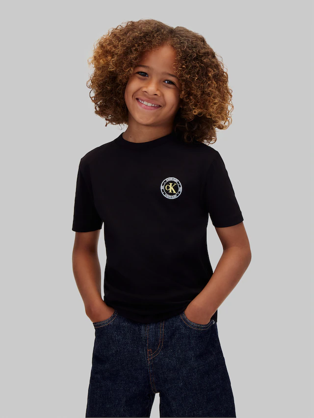 Calvin Klein Jeans T-Shirt »CK SMALL CHEST CIRCLE SS T-SHIRT« Regular fit mit Rundhalsausschnitt