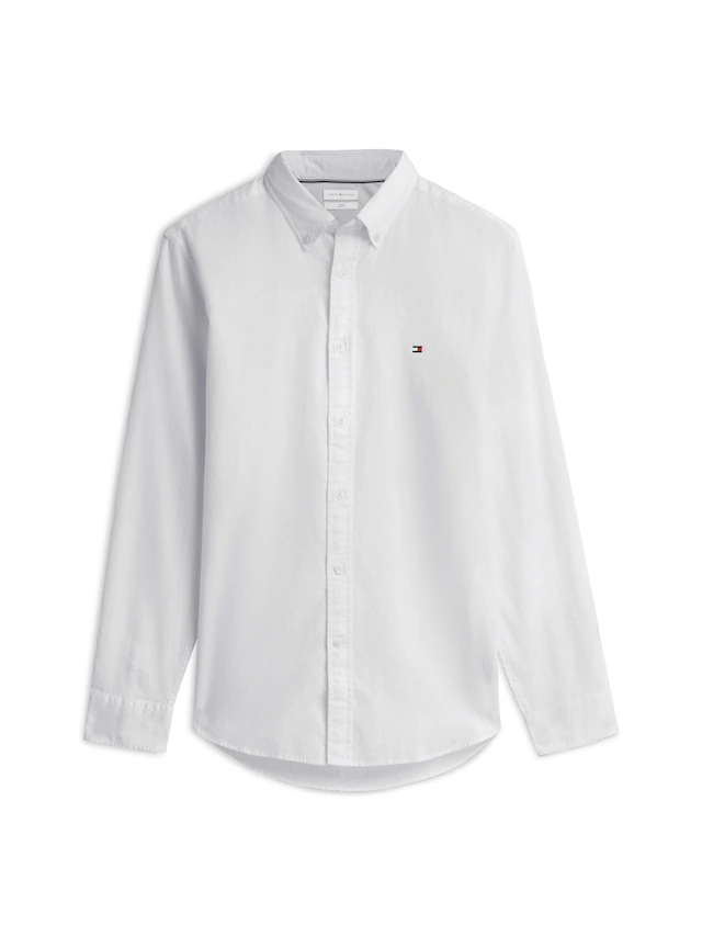 Tommy Hilfiger Langarmhemd »FLEX DOBBY SLIM FIT« Slim Fit Dobby Structure
