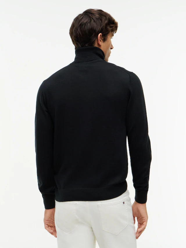 Tommy Hilfiger Rollkragenpullover »NY MERINO ROLL NECK« aus reiner Wolle
