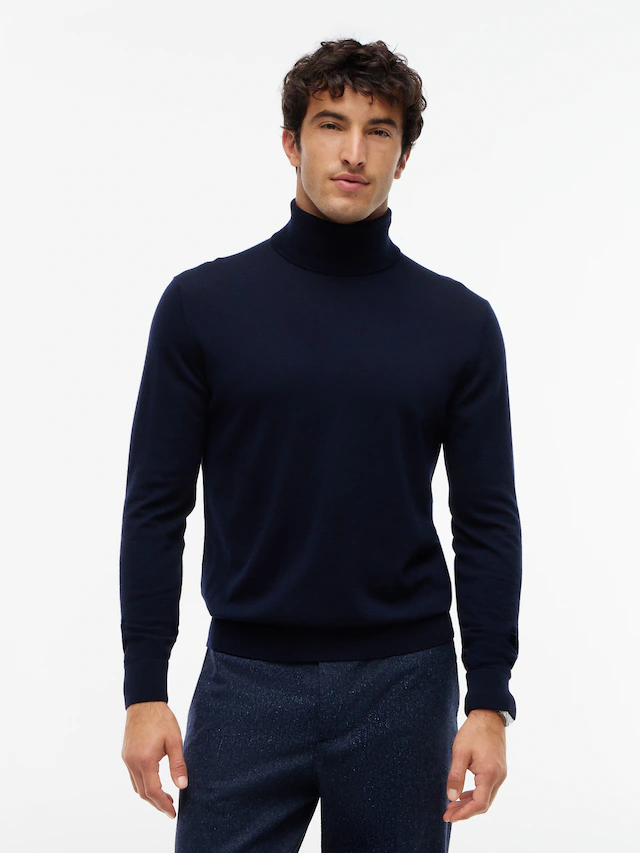 Tommy Hilfiger Rollkragenpullover »NY MERINO ROLL NECK« aus reiner Wolle