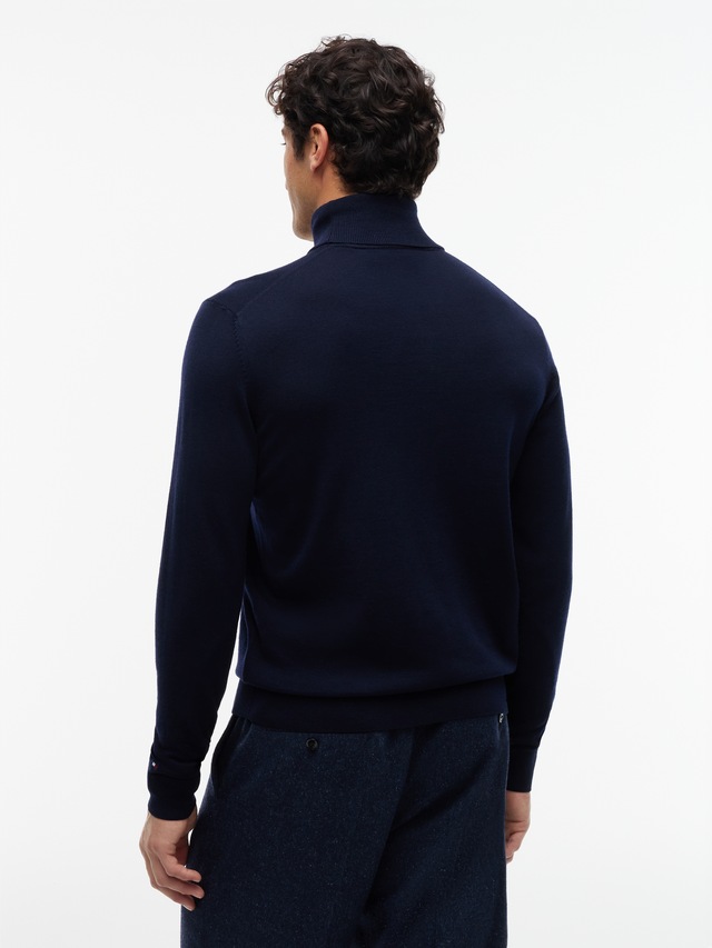 Tommy Hilfiger Rollkragenpullover »NY MERINO ROLL NECK« aus reiner Wolle