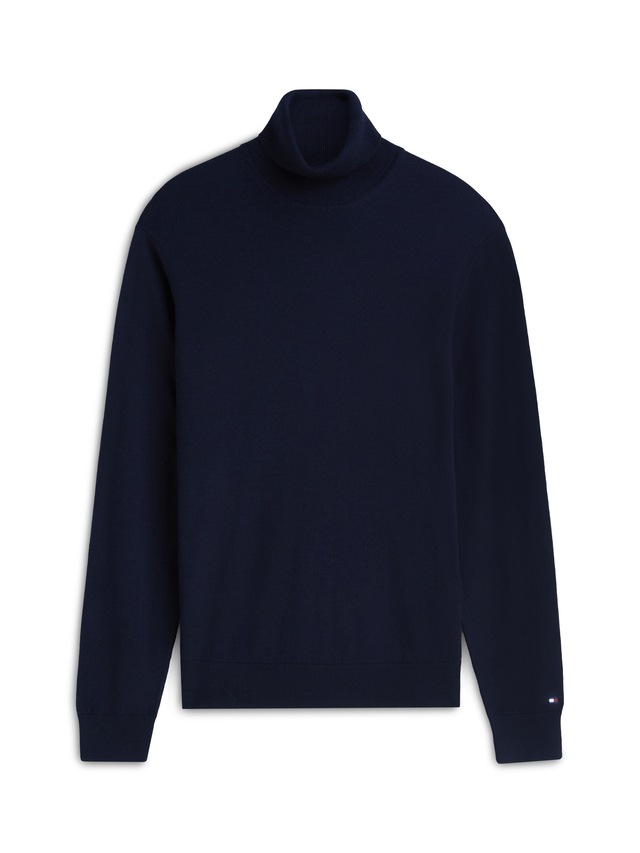 Tommy Hilfiger Rollkragenpullover »NY MERINO ROLL NECK« aus reiner Wolle