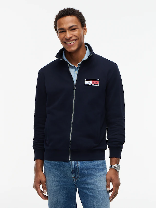 Tommy Hilfiger Sweatjacke »BRAND LOVE SMALL FLAG REGULAR«