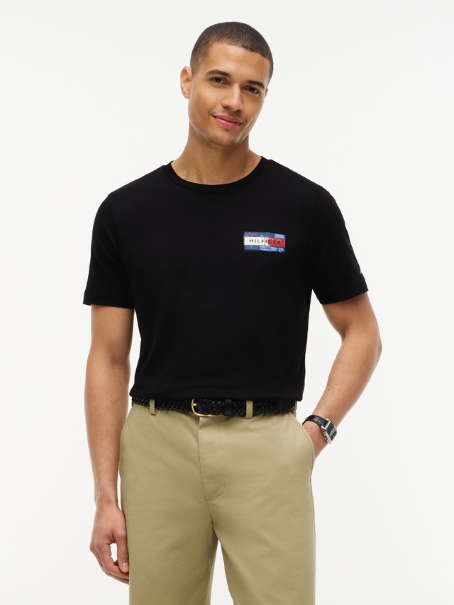 Tommy Hilfiger T-Shirt »BRAND LOVE BACK FLAG GRAPHIC« mit markantem Rückenprint, normale Passform